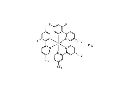 4,4'-Bis(trifluoromethyl)-2,2'-bipyridinebis[3,5-difluoro-2-[5-trifluoromethyl-2-pyridinyl)phenyl] iridium(III) hexafluorophosphate