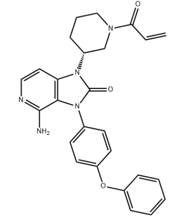  (R)-1-(1-acryloylpiperidin-3-yl)-4-amino-3-(4-phenoxyphenyl)-1H-imidazo[4,5-c]pyridin-2(3H)-one 1971920-73-6